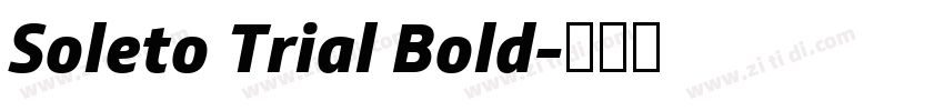 Soleto Trial Bold字体转换